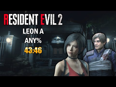 Resident Evil 2 Remake Speedrun Leon A Any% 43:46