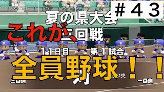 【全員野球】夏の県大会3回戦！全員野球で勝利を掴め！【栄冠ナイン実況　春栄高校編＃４３】