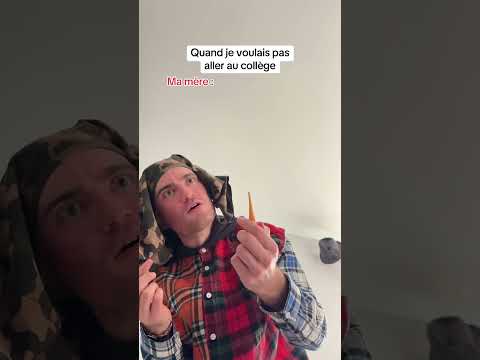J’espère que j’étais pas le seul à essayer de trouver des idées pour ne pas aller au collège ?😂