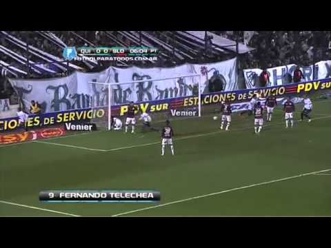 Gol de Fernando Telechea  Quilmes 1-0 San Lorenzo