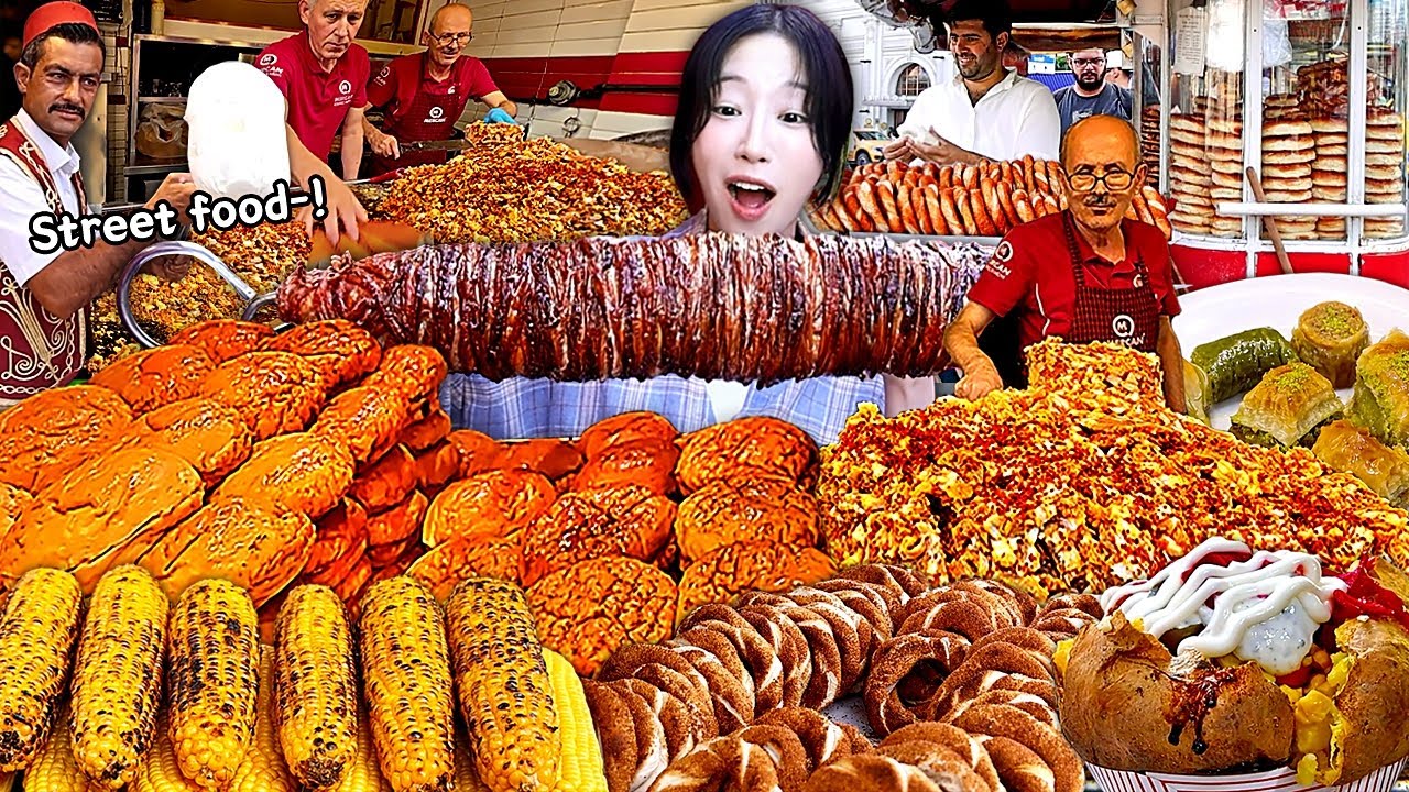이스탄불7탄) 길거리음식 하루종일 얼마나 먹을수 있을까?🔥 웻버거 곱창빵 150년 전통 디저트까지!
