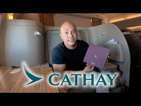 Cathay Pacific FIRST CLASS! Hong Kong to LAX Luxury!