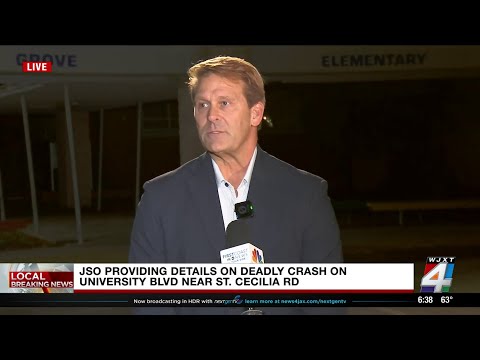 JSO gives update on fatal crash on University Blvd. near St. Cecilia