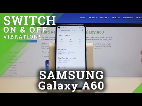 How to Enter Vibration Settings in SAMSUNG Galaxy A60 – Vibration Options