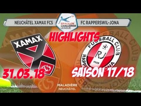 Highlights Fc Neuchatel Xamax vs Fc Rapperswil - Jona (31.03.18)