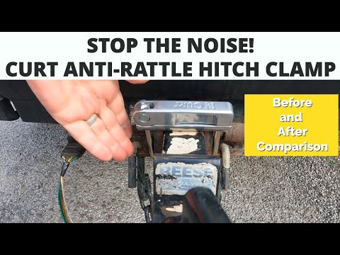 REVIEW: QUIETER TOWING with the CURT No-Tool Anti-Rattle Hitch Clamp Tightener (Before and After)