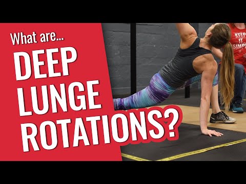 Deep Lunge Rotations (Spideman Rotations) // Hip Flexion & Extension plus Thoracic Mobility!