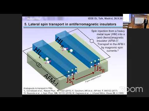Mathias Kläui  "Antiferromagnetic Insulatronics: Spintronics without magnetic fields"