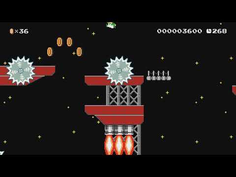 From Airship to Airship (HARD) by Snowkip - Super Mario Maker 2 - No Commentary 1bw