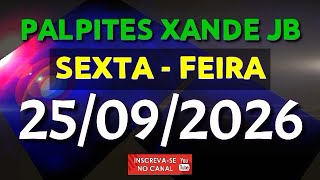 PALPITE DIA 25/09/2026 | JOGO DO BICHO TODAS AS LOTERIAS 