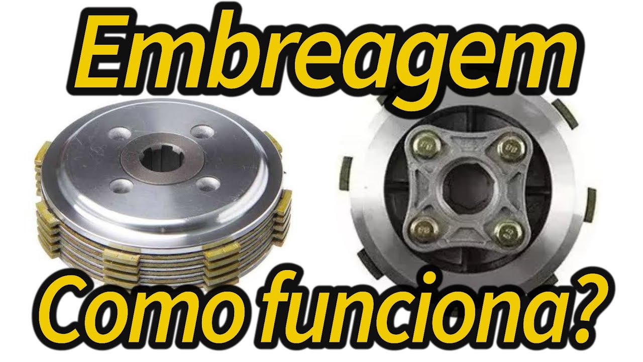 Embreagem - Como funciona? Embreagens Multi disco banhada a óleo e seca, comuns em motocicletas.