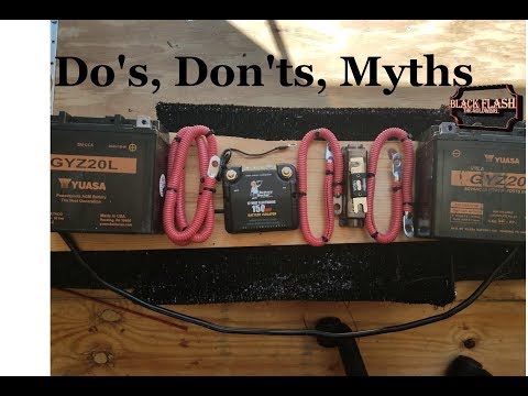 Motorcycle Dual Battery Setup: Do's Don'ts and Myths