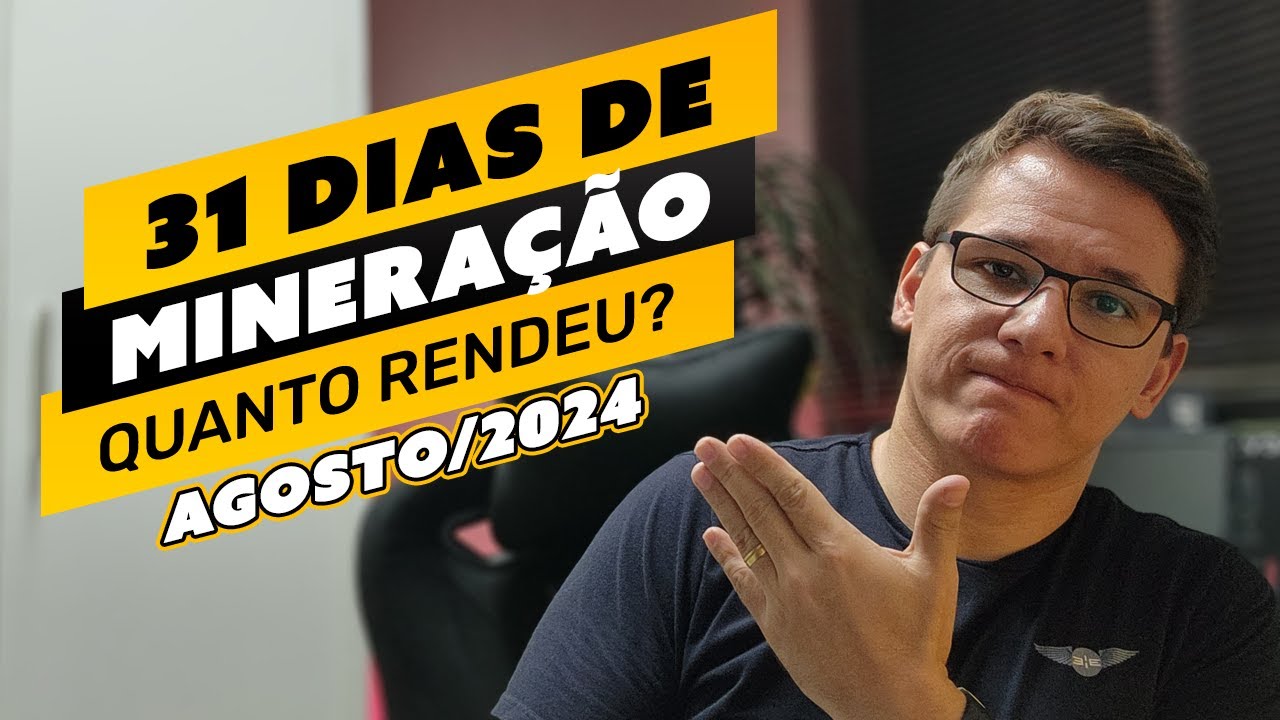⛏️💰 QUANTO GANHEI MINERANDO NO MÊS AGOSTO/2024 COM MINHAS RIGS - LUCRO OU PREJUÍZO?