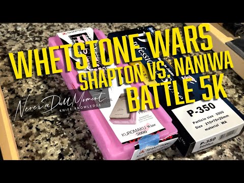 Whetstone wars - BATTLE 5K - Shapton Kuromaku vs. Naniwa Professional Ceramic Whetstones
