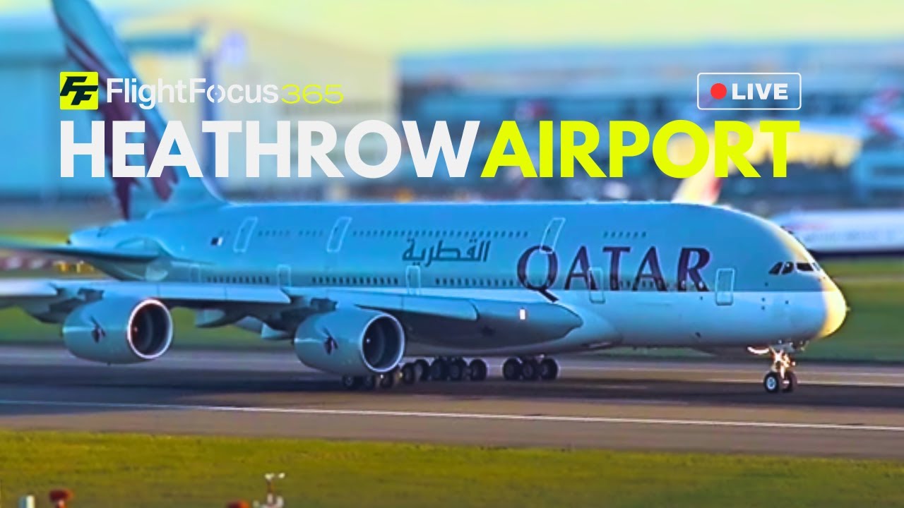 Heathrow Airport Live - CROSSWIND Friday 7th Feb 2025