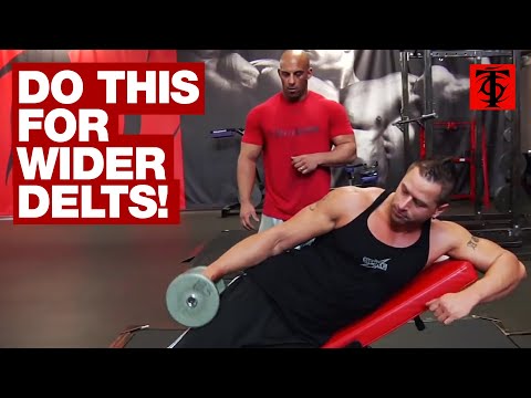 Sideways Incline Dumbbell Lateral Raise