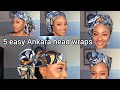 5 Easy Ankara head styles | African head styles