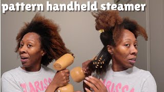 WORTH THE PURCHASE!? UNBOXING AND PREPOOING WITH @PATTERNBeauty HANDHELD STEAMER