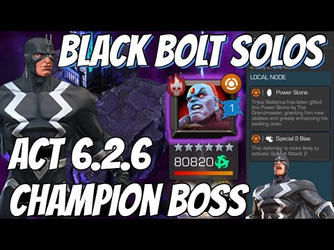 Black Bolt EMBARRASSES 6.2.6 Champion Boss - UNREAL DAMAGE!!!