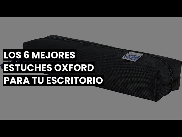 Vídeo relacionado con Oxford, Estuche Escolar 3 Compartimentos, Goma Elástica, 3 Cremalleras, Color Negro