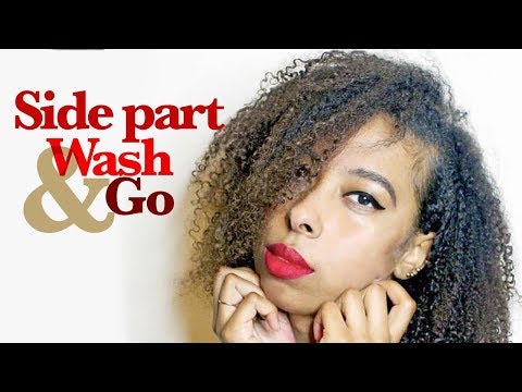 Curly Hair Routine | Side Part Wash and Go | Natural Hairstyles Video