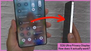 The S26 Ultra Privacy Display is MAGIC!