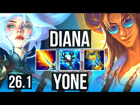 DIANA vs YONE (MID) | NA Master | 26.1