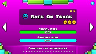 Geometry Dash - Back on Track All Coins