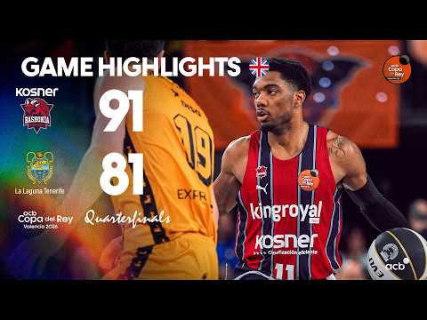 Kosner Baskonia - La Laguna Tenerife (91-81) HIGHLIGHTS | Copa del Rey Valencia 2026