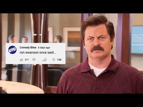 Ron Swanson Once Said... YOUR Favourite Ron Swanson Quotes | Parks and Recreation | Comedy Bites