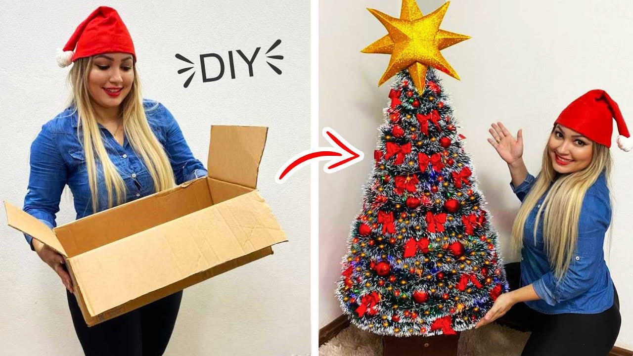 Como Fazer Árvore de Natal Simples e Muito Fácil Natal 🌲🌟