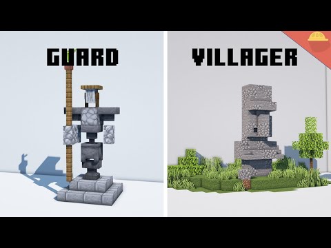 Minecraft: 10+ Statue Build Hacks! | Crafting Bench