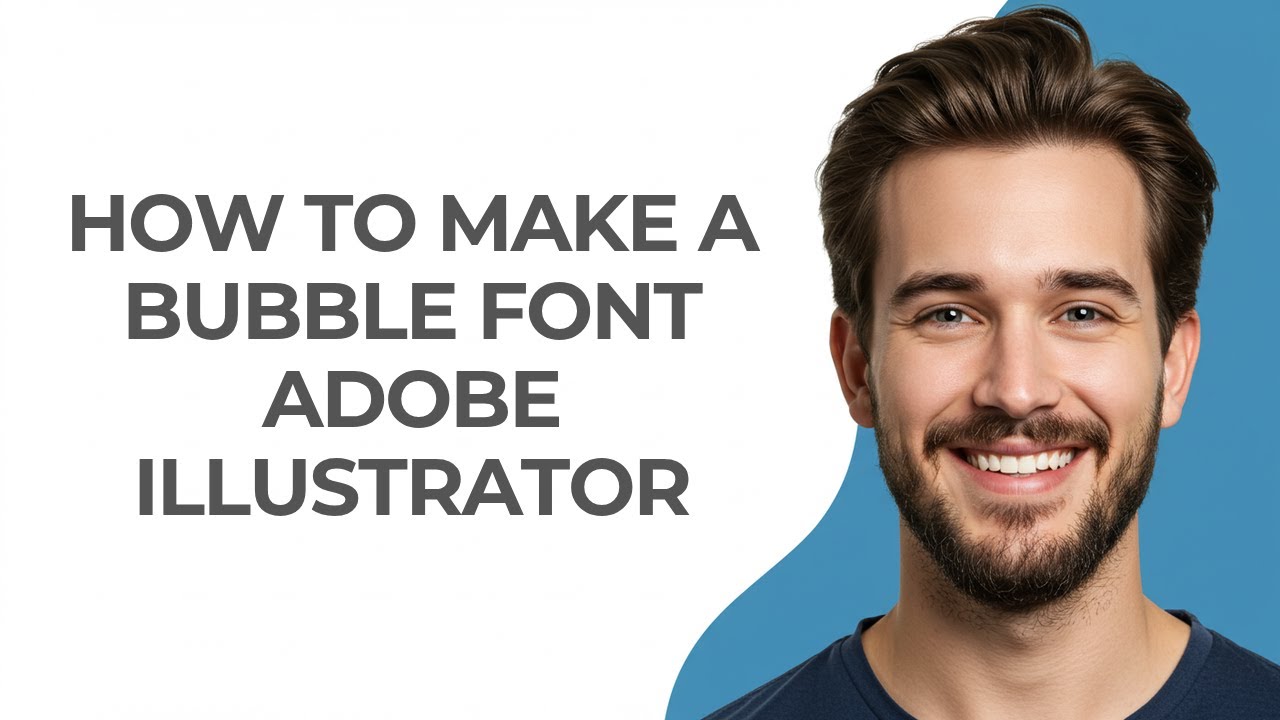How to Make a Bubble Font Adobe Illustrator - GUIDE!