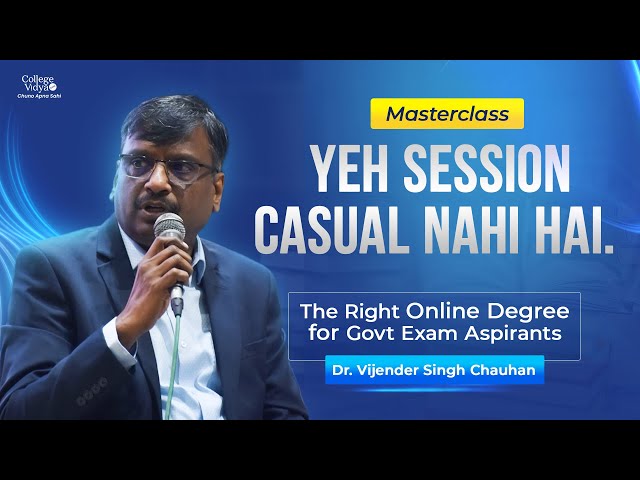 Serious GOVT Exam Aspirants Must Watch This | Dr. Vijender Singh Chauhan