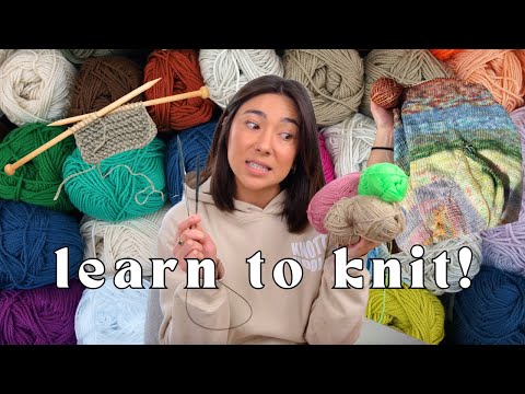 knitting basics for beginners | learn how to knit in one day 🧶