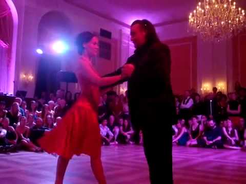  Juana Sepulveda  and  Mariano Frumboli  are  dancing  to  the  tango  "  El Flete  "