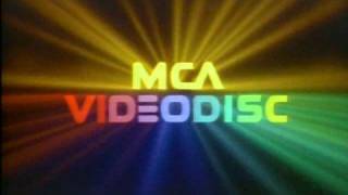MCA VideoDisc bumpers including end and start of s