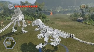 LEGO Jurassic World - All Playable Dinosaur Skeletons Unlocked | Free Roam Gameplay [HD]