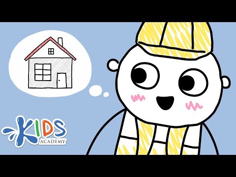 Construction Workers - Professions & Occupations for Kids | Social Studies | Kids Academy