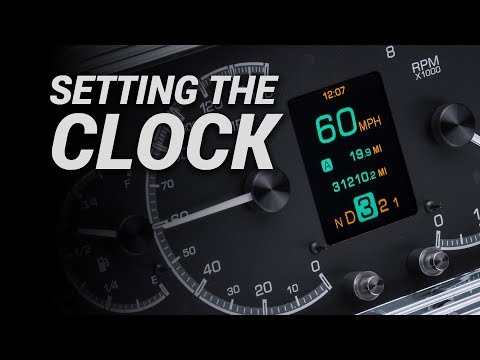 Setting the Clock on Dakota Digital Instruments