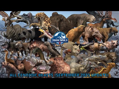 All Cenozoic Beasts (September 2025 Update) - Jurassic World Alive