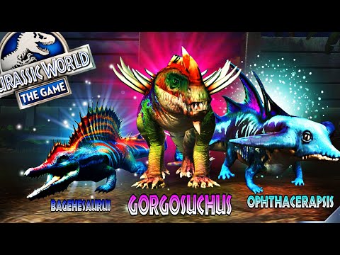 The Deadliest Amphibian Dinosaurs -Ophthacerapsis,Gorgosuchus & Bagehesaurus-Jurassic World:The Game