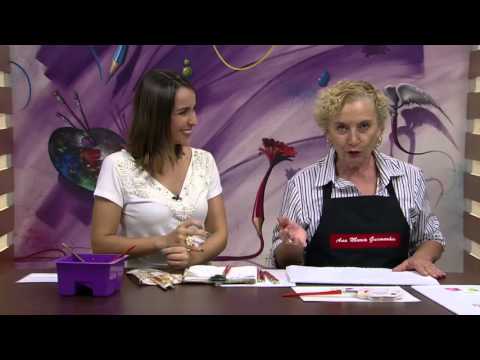 Mulher.com - 15/01/2016 - Pano de copa com pintura de crisântemos - Ana Maria Guimarães PT2