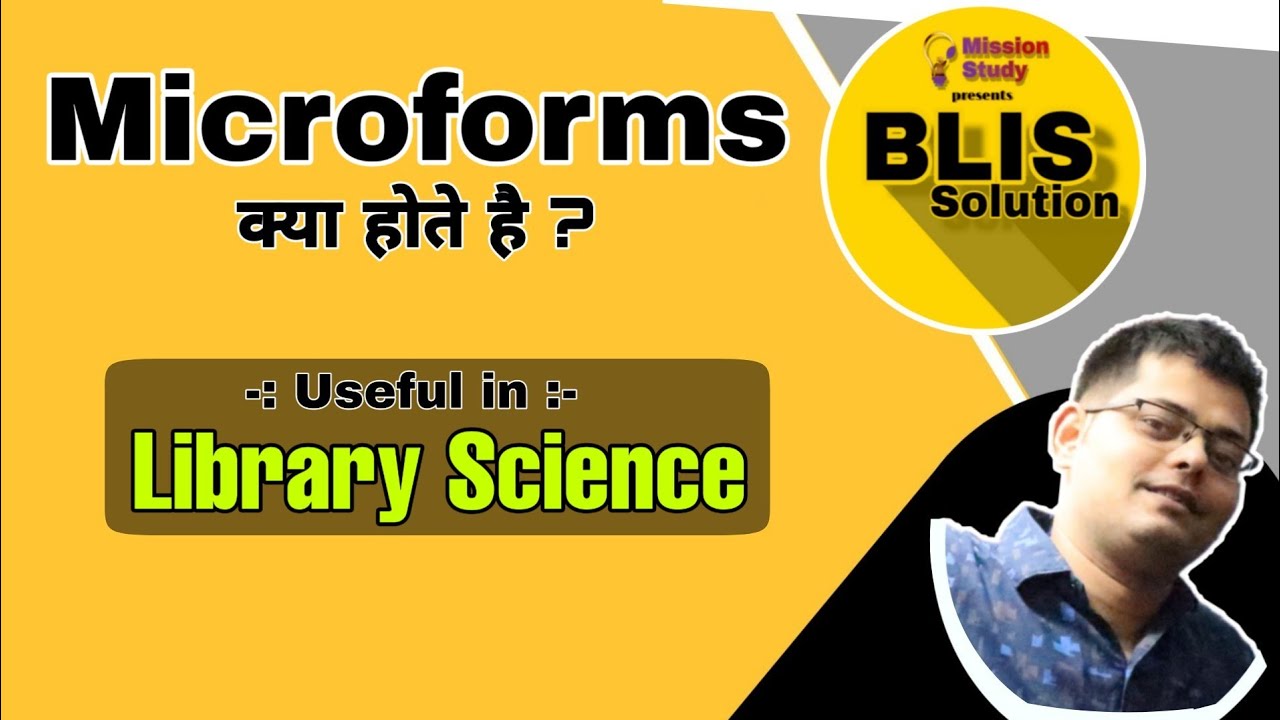 #1 Microforms | Type of Library Documents | Library Science | U Lib