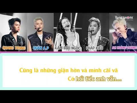 KARAOKE REGRET   Quân A P, Pháp Kiều, Quang Trung, Ali Hoàng Dương, Lâm Bảo Ngọc  Beat Chuẩn