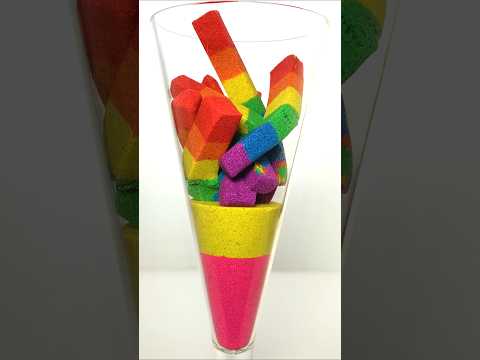 Very Satisfying and Relaxing, Kinetic Sand ASMR, Drop and squish