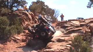 Jeep 4x4 Moab Roll Over Crash
