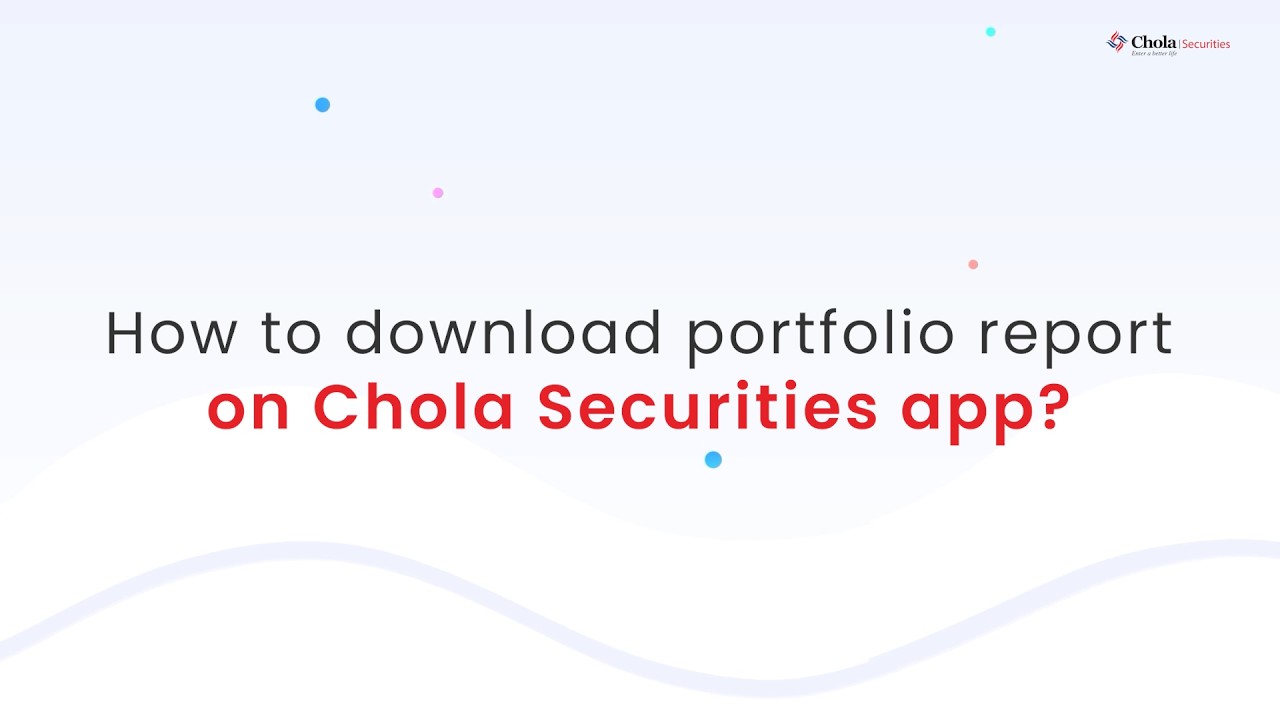 How to download portfolio report?