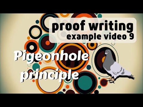 examples of the pigeonhole principle -- proof writing examples 9