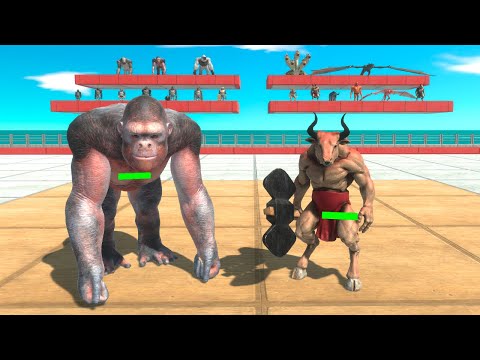 1v1 Mutant Primates vs Fantasy - Animal Revolt Battle Simulator